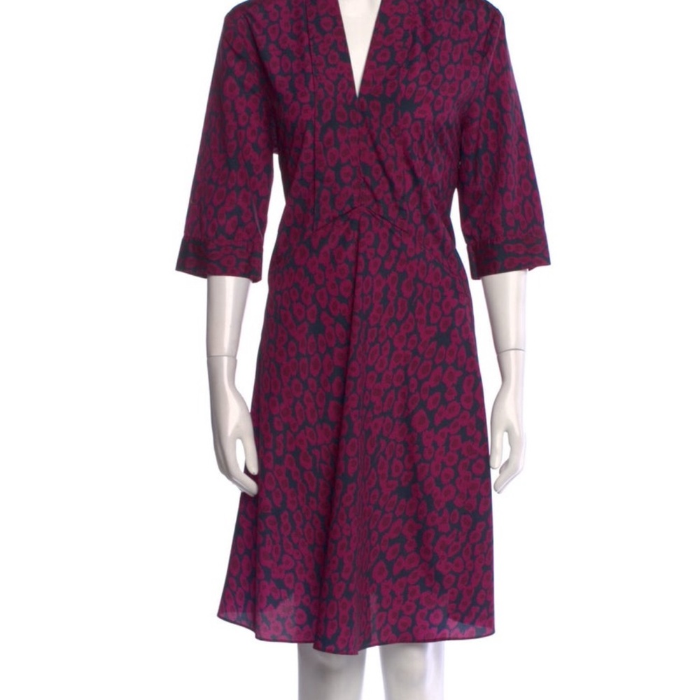 Derek Lam Collective Plum Animal Printed Dress size 6